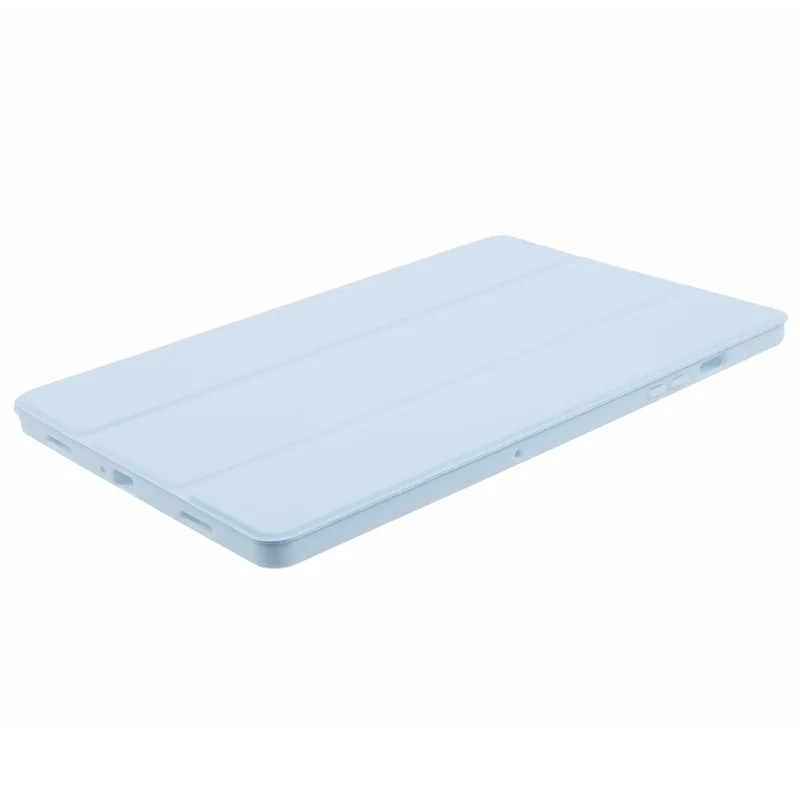 For Samsung Galaxy Tab A11+ Case Leather + Honeycomb TPU Tablet Cover Tri-Fold Stand - Baby Blue