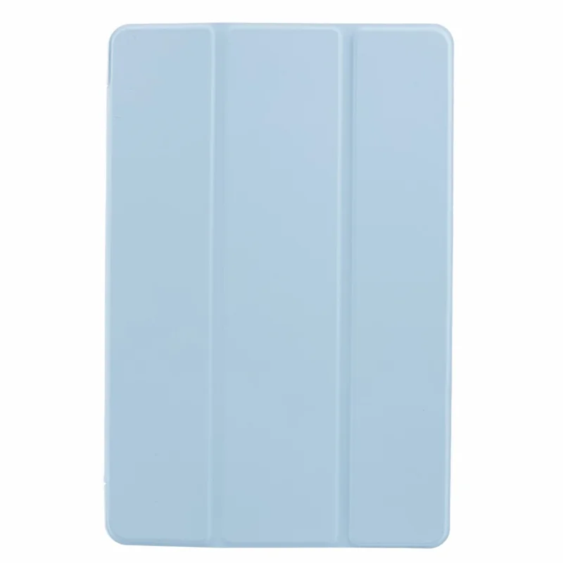 For Samsung Galaxy Tab A11+ Case Leather + Honeycomb TPU Tablet Cover Tri-Fold Stand - Baby Blue