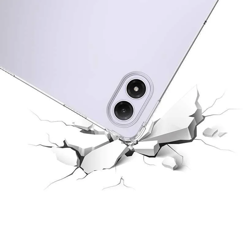 Transparante TPU-hoes voor Xiaomi Redmi Pad 2 Pro, vierhoekig, schokbestendig, duidelijk tabletcover