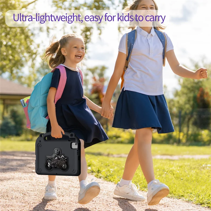 Custodia EVA per cavalletto moto per iPad (2025) / 10.9 (2022) / Air 11 (2025) / (2024) / Air (2022) / (2020) / Pro 11 (2025) / (2024) / (2022) / (2021) / (2020) / (2018) - Nero