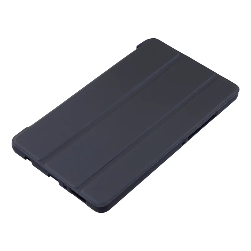 Fodral till Samsung Galaxy Tab A11+ i PU-läder + silikon, trippelflik med ställfunktion - mörkblå