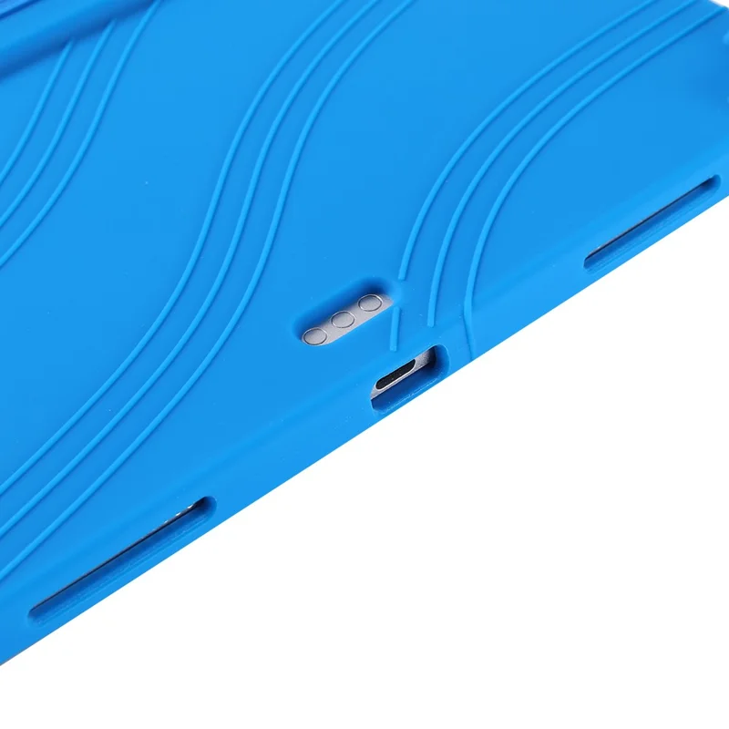 iPad Pro 11 (2025) Hülle mit verstellbarem Ständer, Silikon-Tablet-Schutzhülle - Dunkelblau