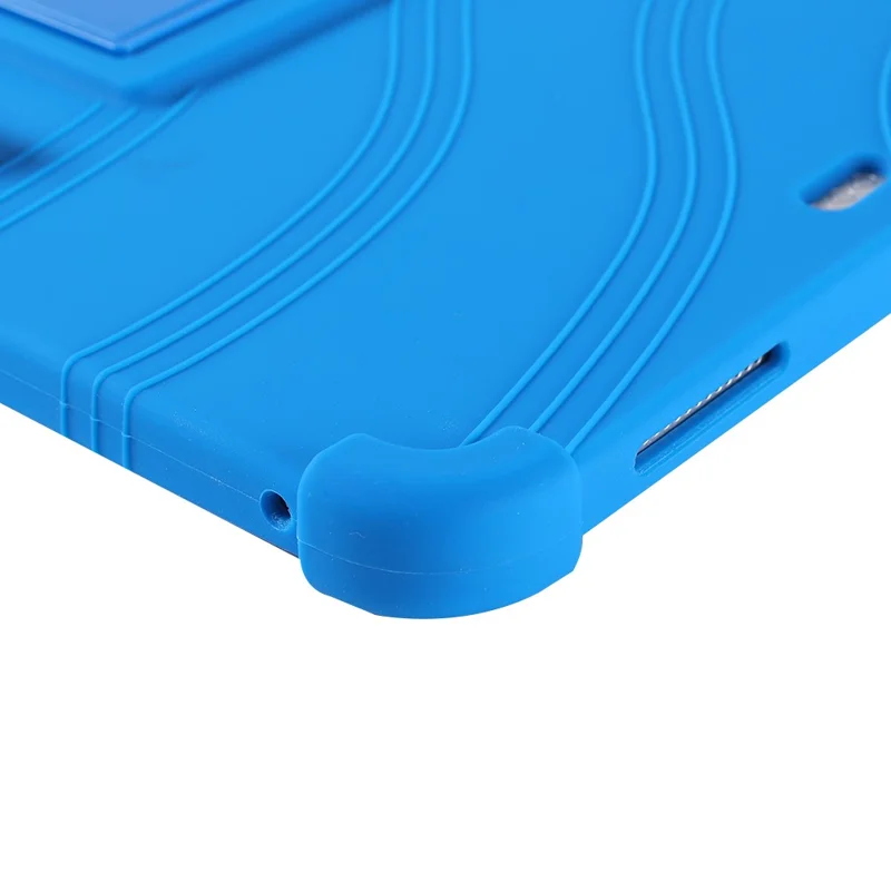 iPad Pro 11 (2025) Hülle mit verstellbarem Ständer, Silikon-Tablet-Schutzhülle - Dunkelblau