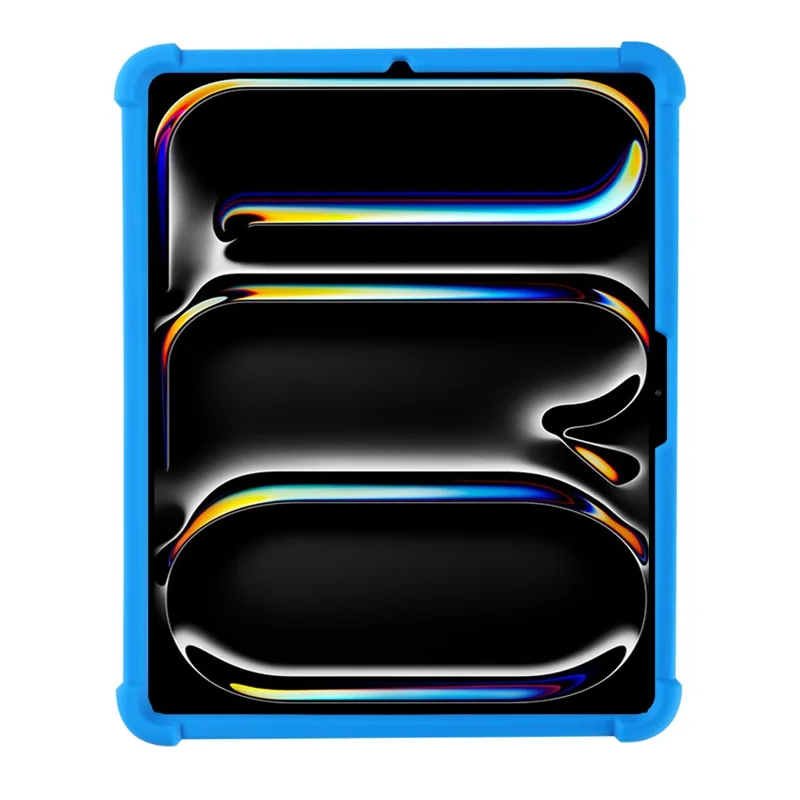 iPad Pro 11 (2025) Hülle mit verstellbarem Ständer, Silikon-Tablet-Schutzhülle - Dunkelblau