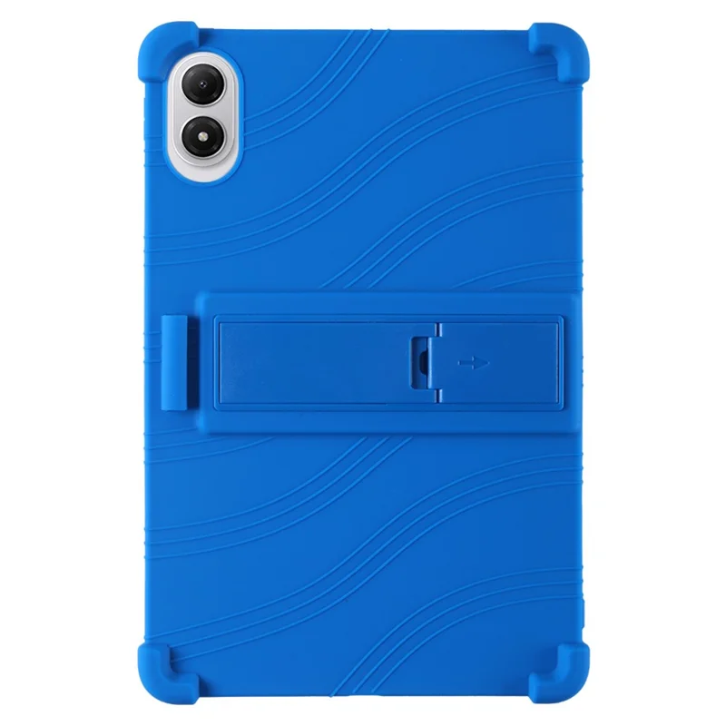 For Xiaomi Redmi Pad 2 Pro Case Adjustable Kickstand Silicone Tablet Protective Cover - Dark Blue