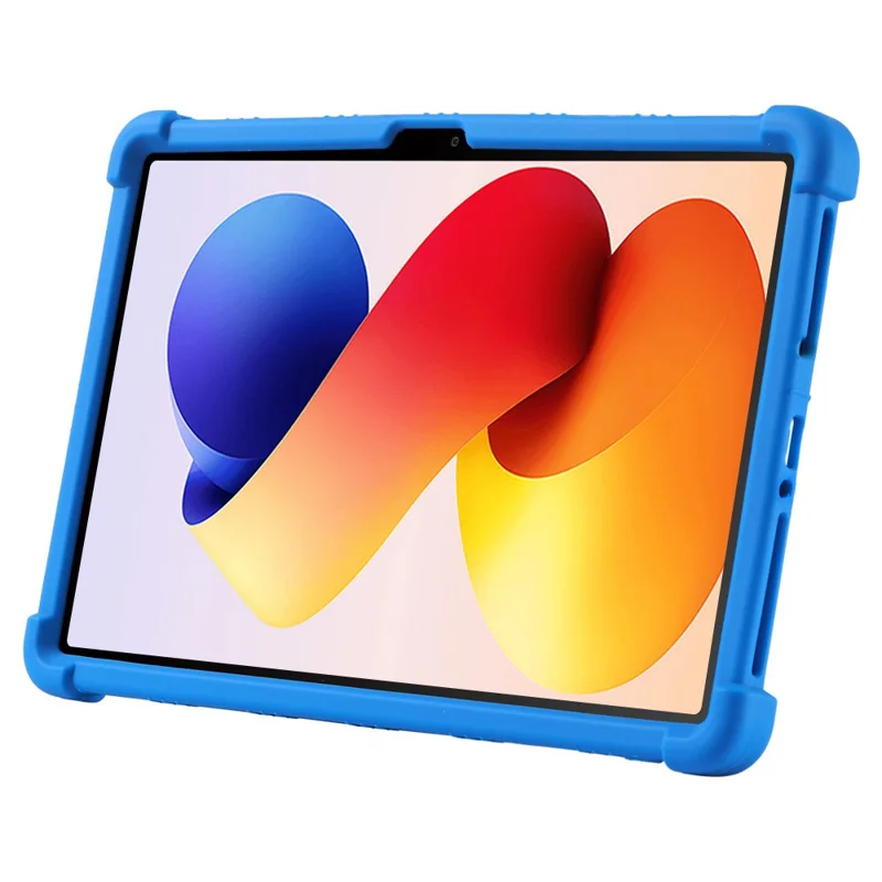For Xiaomi Redmi Pad 2 Pro Case Adjustable Kickstand Silicone Tablet Protective Cover - Dark Blue