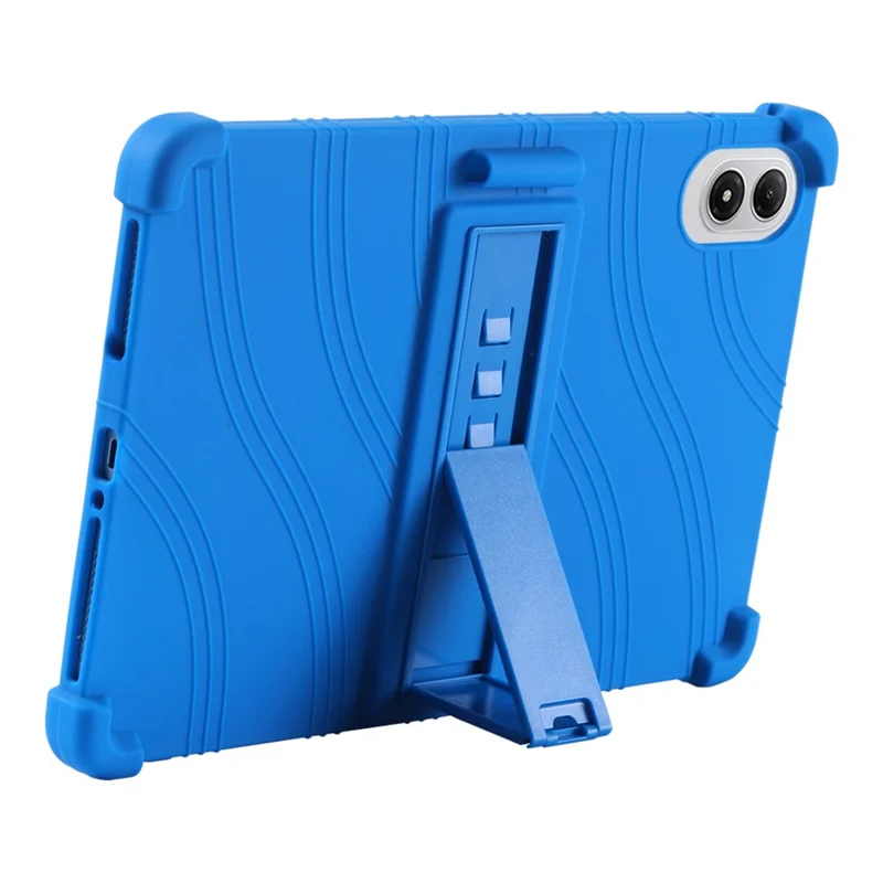 For Xiaomi Redmi Pad 2 Pro Case Adjustable Kickstand Silicone Tablet Protective Cover - Dark Blue