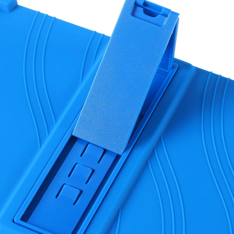 Für TCL Tab 10L Gen4 10.1 Zoll Hülle mit einstellbarem Ständer, Silikon-Tablet-Schutzhülle - Dunkelblau