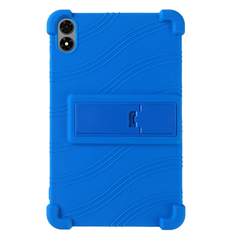 For Alldocube iPlay 70 mini Pro Case Adjustable Kickstand Silicone Tablet Protective Cover - Dark Blue