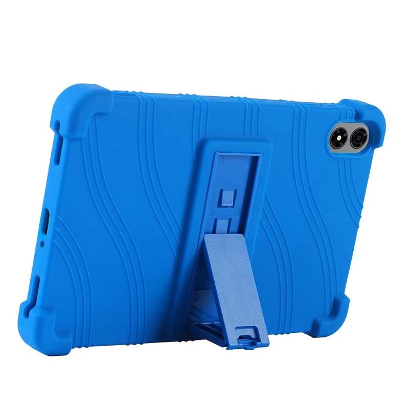 For Alldocube iPlay 70 mini Pro Case Adjustable Kickstand Silicone Tablet Protective Cover - Dark Blue