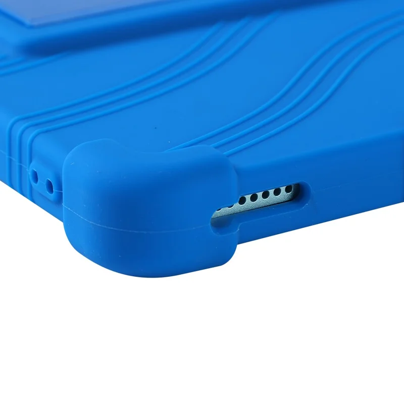 For Alldocube iPlay 70 mini Pro Case Adjustable Kickstand Silicone Tablet Protective Cover - Dark Blue