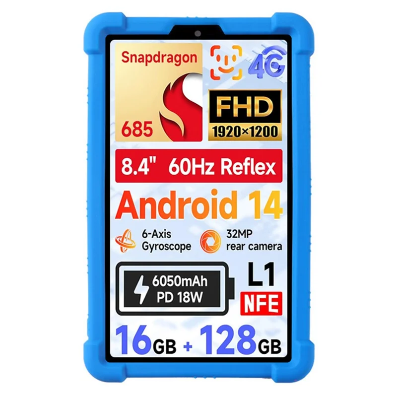 For BNCF BPad Mini Case Adjustable Kickstand Silicone Tablet Protective Cover - Dark Blue