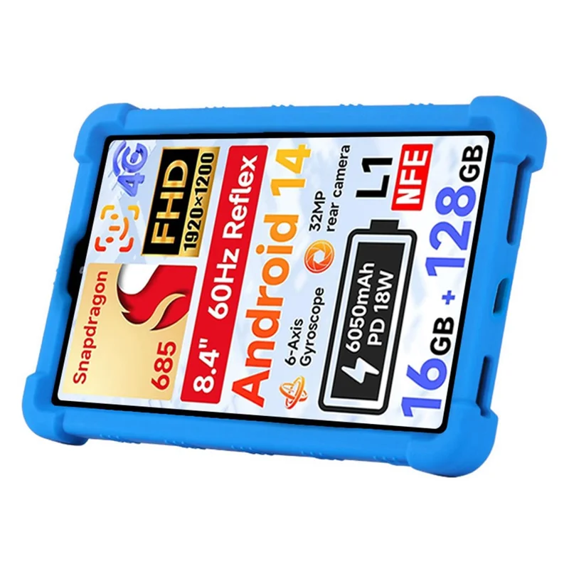 For BNCF BPad Mini Case Adjustable Kickstand Silicone Tablet Protective Cover - Dark Blue