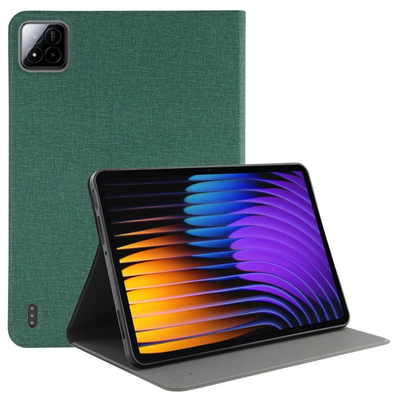 X-LEVEL per Xiaomi Pad 7 / 7 Pro Custodia in Pelle Texture Tessuto Cover Tablet - Verde