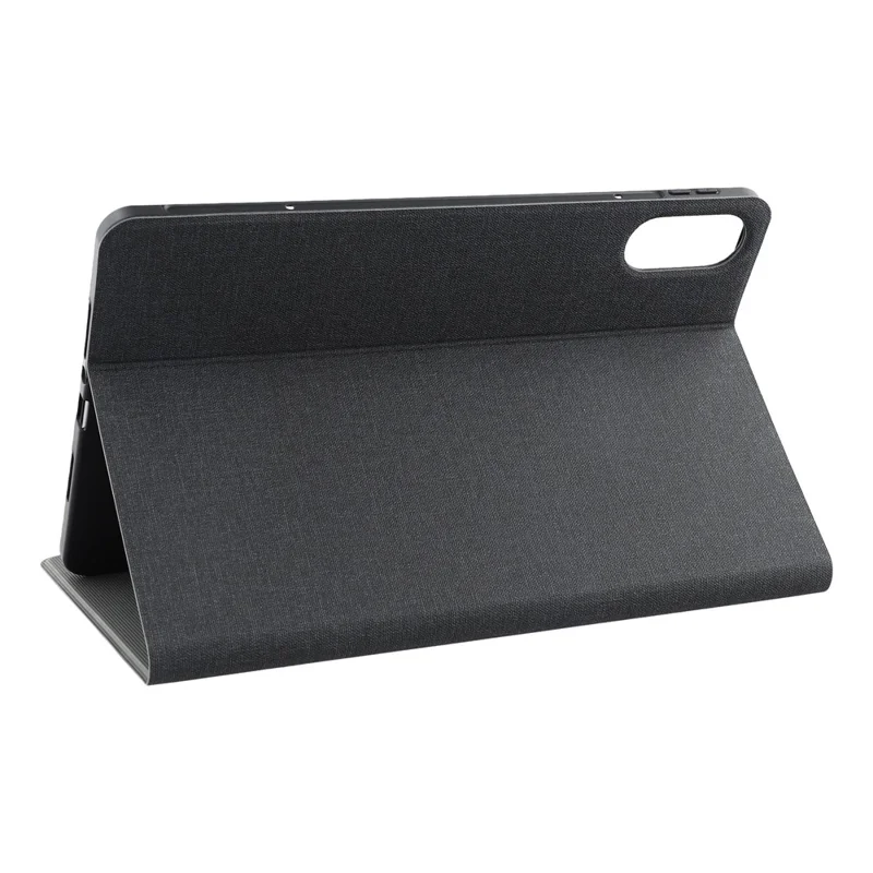 X-LEVEL Tablet Case For Xiaomi Redmi Pad Pro 5G  /  Pad Pro  /  Poco Pad 5G  /  4G Cloth Texture Leather Cover - Black