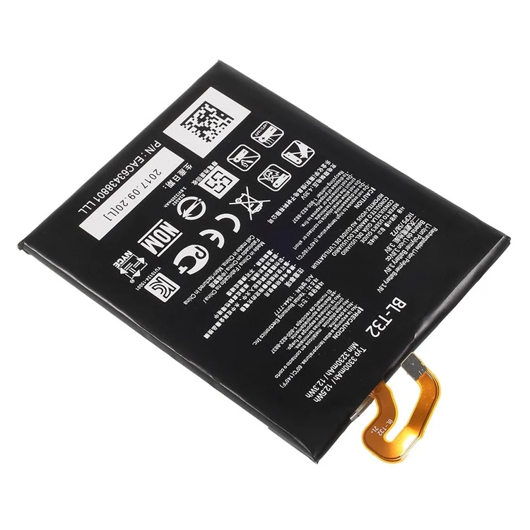 For LG G6 H870 3.8V 3300mAh Rechargeable Li-ion Polymer Battery Phone Replacement Battery (BL-T32) (without Logo)