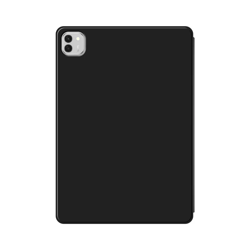 For Honor MagicPad 3 Pro Case PU Leather TPU Back Trifold Stand Tablet Cover - Black
