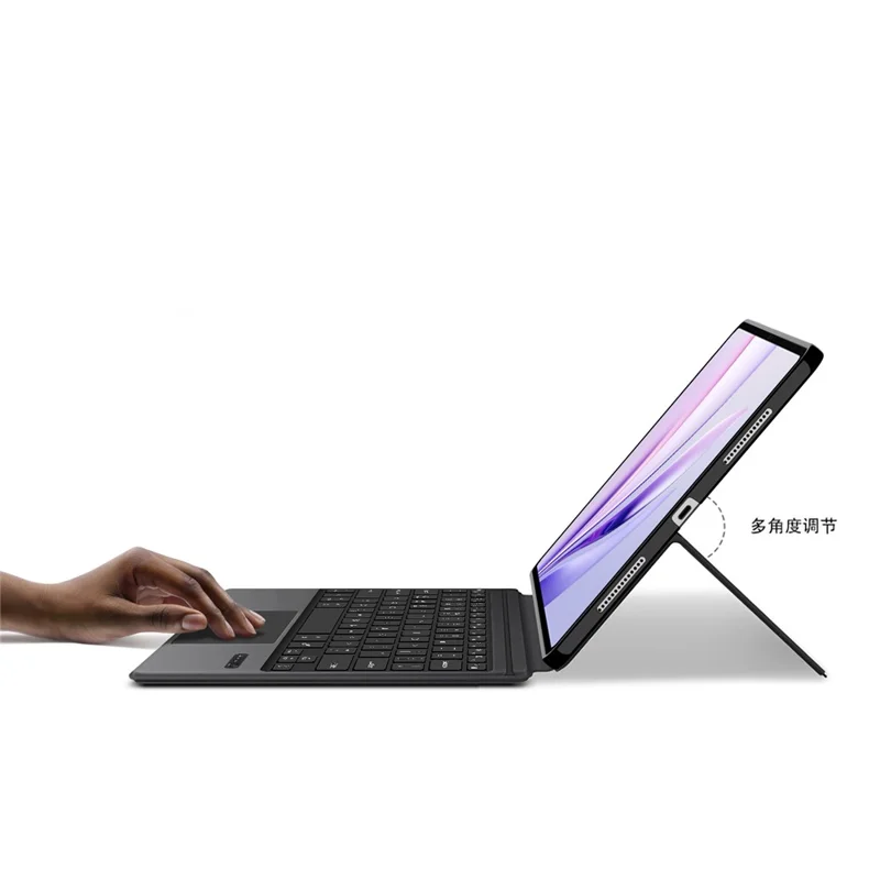 For Honor MagicPad3 Ledertasche + Touchpad Bluetooth-kompatible Tastatur mit Hintergrundbeleuchtung