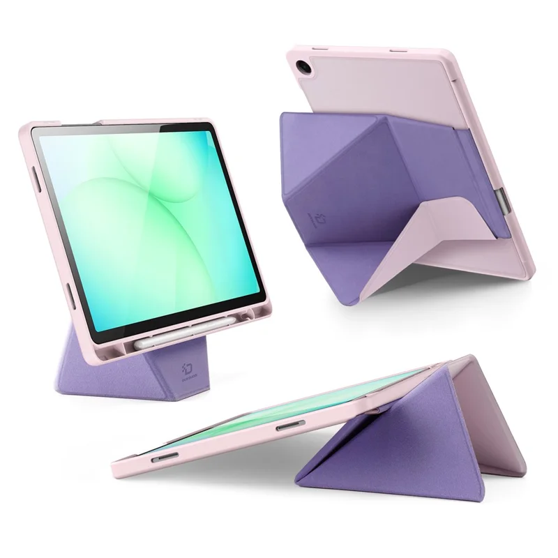 Étui pour tablette Samsung Galaxy Tab A9+ de DUX DUCIS Vers Series - Multifonction Pliable Support en Cuir - Rose