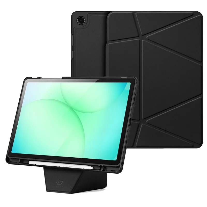 DUX DUCIS Vers Series For Samsung Galaxy Tab A11+ Tablet Case Multi-function Folding Stand Leather Cover - Black