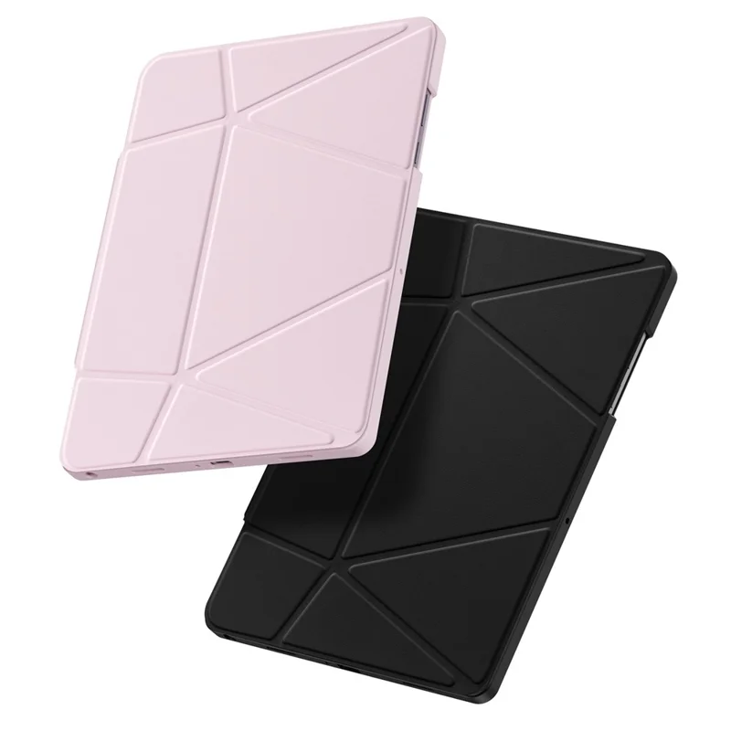 DUX DUCIS Vers Series For Samsung Galaxy Tab A11+ Tablet Case Multi-function Folding Stand Leather Cover - Black