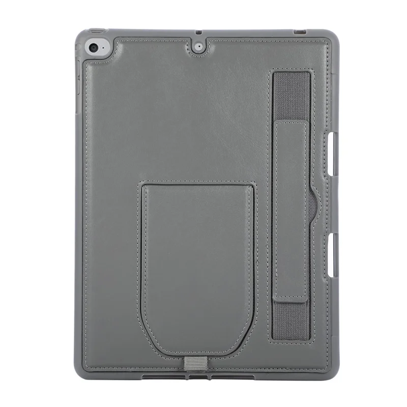 Étui pour tablette pour iPad 9,7 pouces (2018) / (2017) / Air 2 / Air (2013) Support de maintien Couverture en PU + TPU avec bracelet / Fente pour stylo - Gris