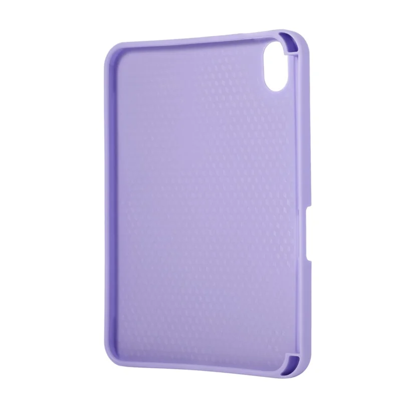 Tabletcover voor iPad mini (2024) / (2021) met standaard, PU + TPU beschermhoes met polsbandje / penhouder - Paars