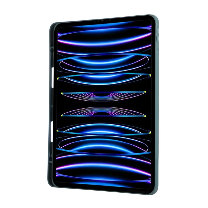 Custodia per tablet per iPad Air 11 (2025) / (2024) / Air (2022) / (2020) / Pro 11 (2022) / (2020) / (2018) Supporto per cavalletto PU + Copertura TPU con cinturino da polso / Slot per penna - Verde