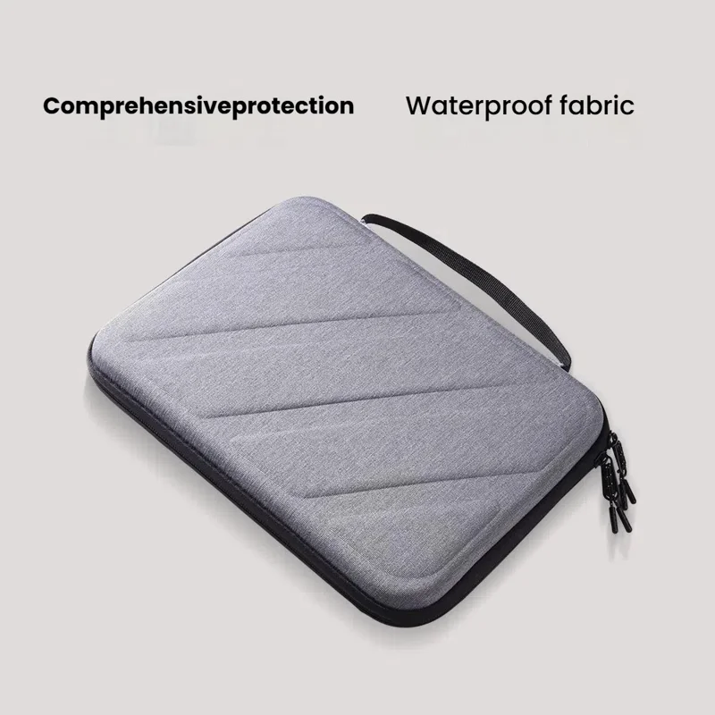 حقيبة واقية للوحي بفتحة كاملة 180° مقاومة للماء والصدمات للوحي 10-11 بوصة - رمادي