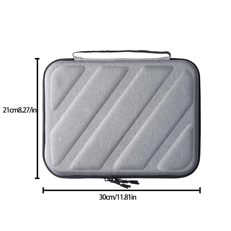 حقيبة واقية للوحي بفتحة كاملة 180° مقاومة للماء والصدمات للوحي 10-11 بوصة - رمادي