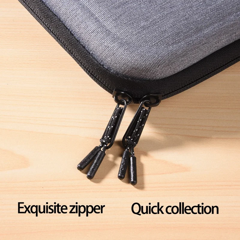 حقيبة واقية للوحي بفتحة كاملة 180° مقاومة للماء والصدمات للوحي 10-11 بوصة - رمادي