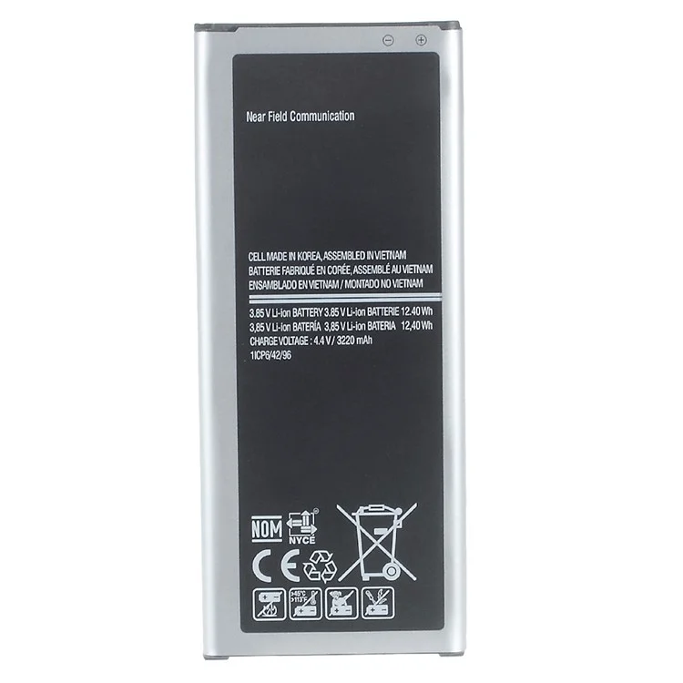 For Samsung Galaxy Note 4 N910 3220mAh 3.85V Rechargeable Li-ion Polymer Battery Replacement Part (EB-BN910BBE) (without Logo)