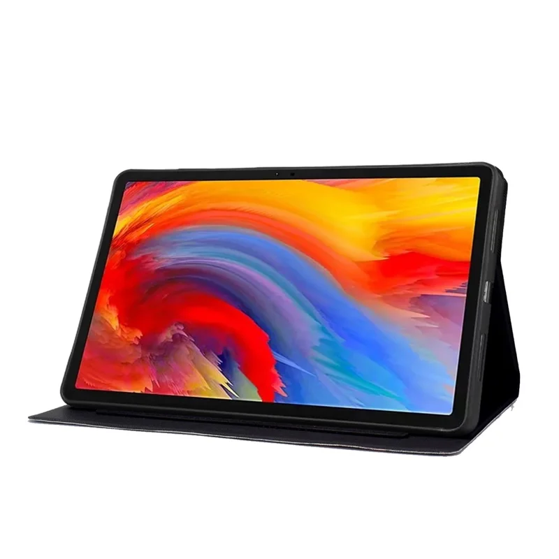 Lenovo Xiaoxin Pad 12.1 (2025) Hülle Ständer Muster bedruckter Lederüberzug - Blauer Marmor