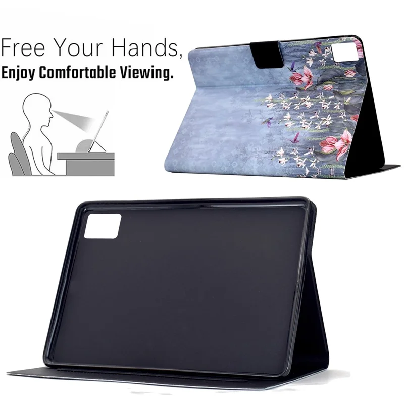 غطاء جلد مزود بحامل بطاقات لهاتف Lenovo Xiaoxin Pad 12.1 (2025) - طيور