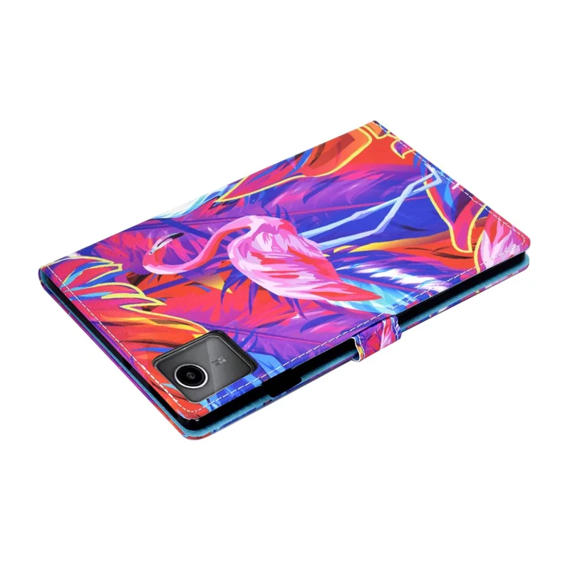 Lenovo Xiaoxin Pad 12.1 (2025) Hülle Muster Drucken Leder Tablet Abdeckung mit Kartenfach - Vogel