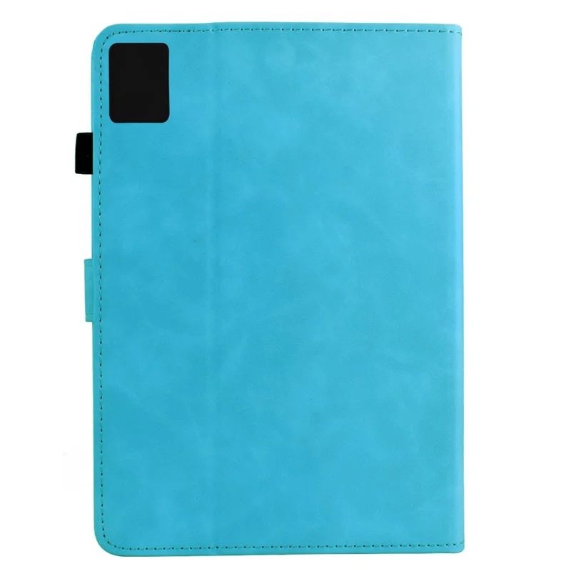 For Lenovo Xiaoxin Pad 12.1 (2025) Case Mandala Imprinted Leather Tablet Cover with Card Slots - Sky Blue