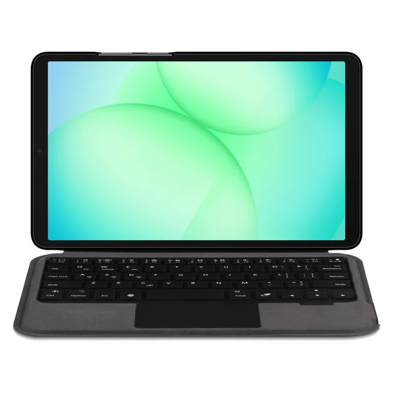 For Samsung Galaxy Tab A11 Leather Case + Touchpad Bluetooth-Compatible Keyboard with Backlit