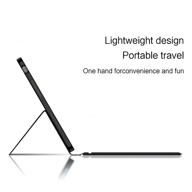 For Xiaomi Redmi Pad 2 Pro Leather Case + Touchpad Bluetooth-Compatible Keyboard with Backlit