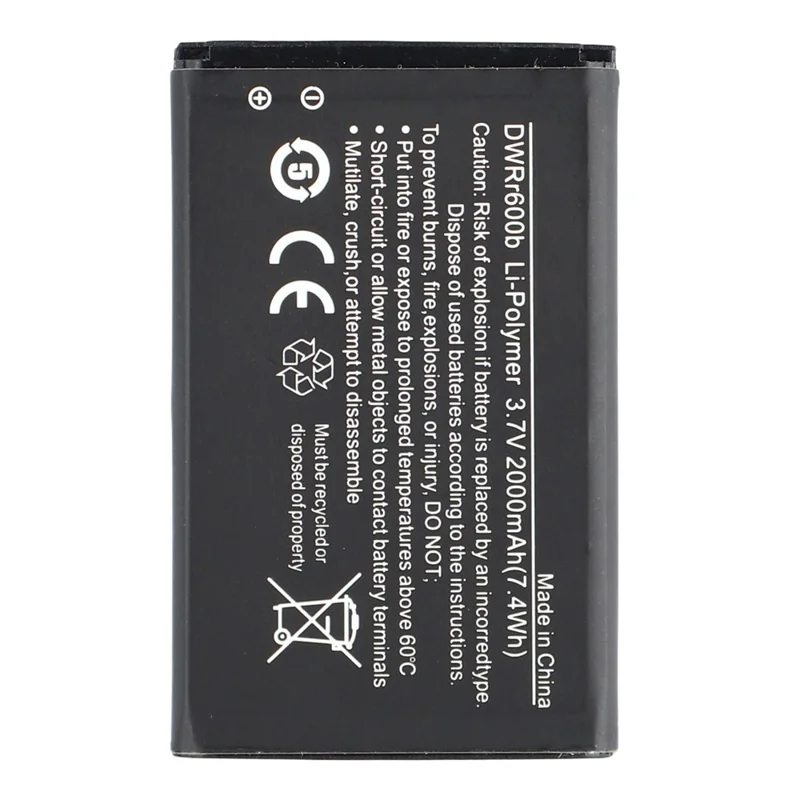 For D-Link DWR-932 C2 3.70V 2000mAh Li-Polymer Battery Assembly Part (Encode: DWRr600b)
