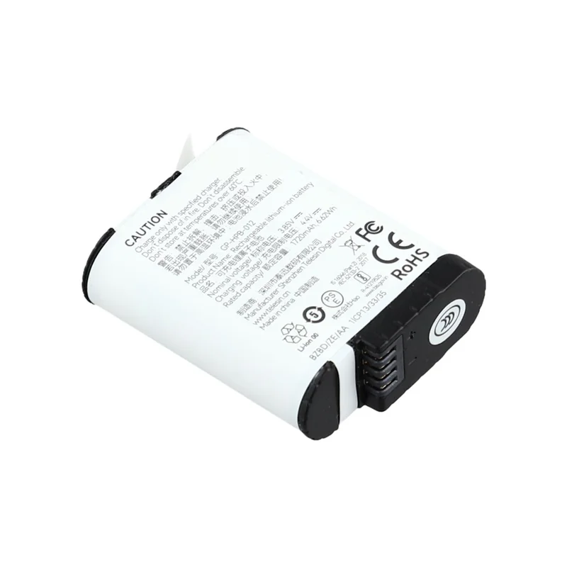 For GoPro Hero 12 3.85V 1720mAh OEM Battery Replacement (Encode: GP-HPB-012) (without Logo)