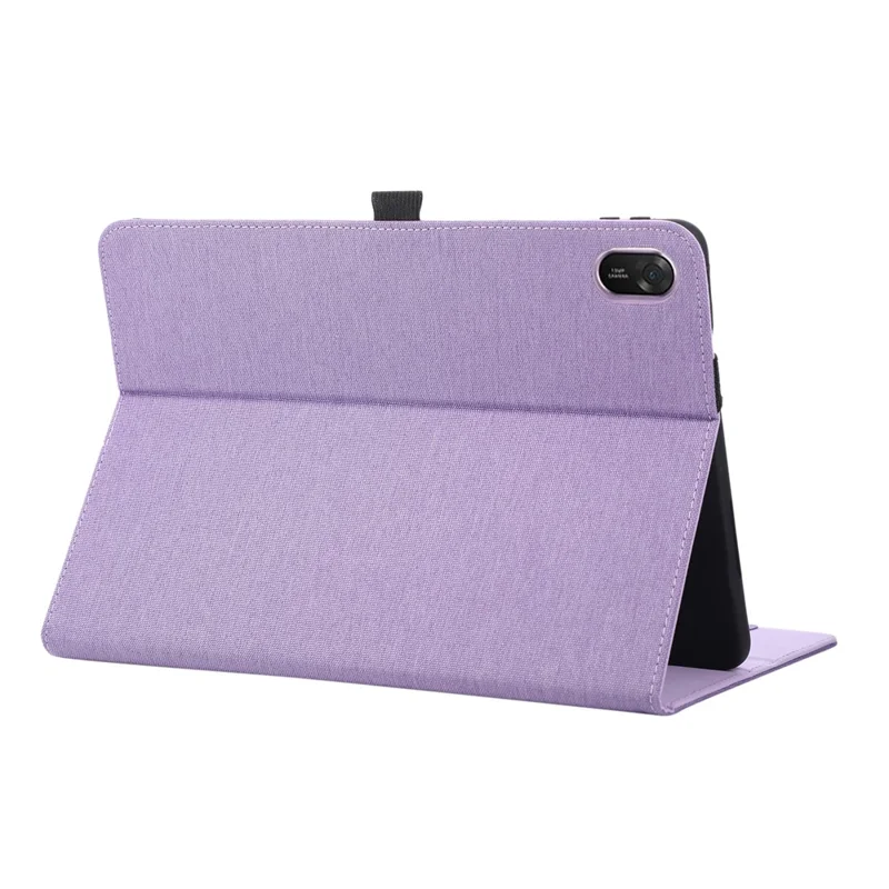 For Huawei MatePad 11.5 2025 Case with Stand Card Holder Cloth Texture Leather Tablet Cover - Purple