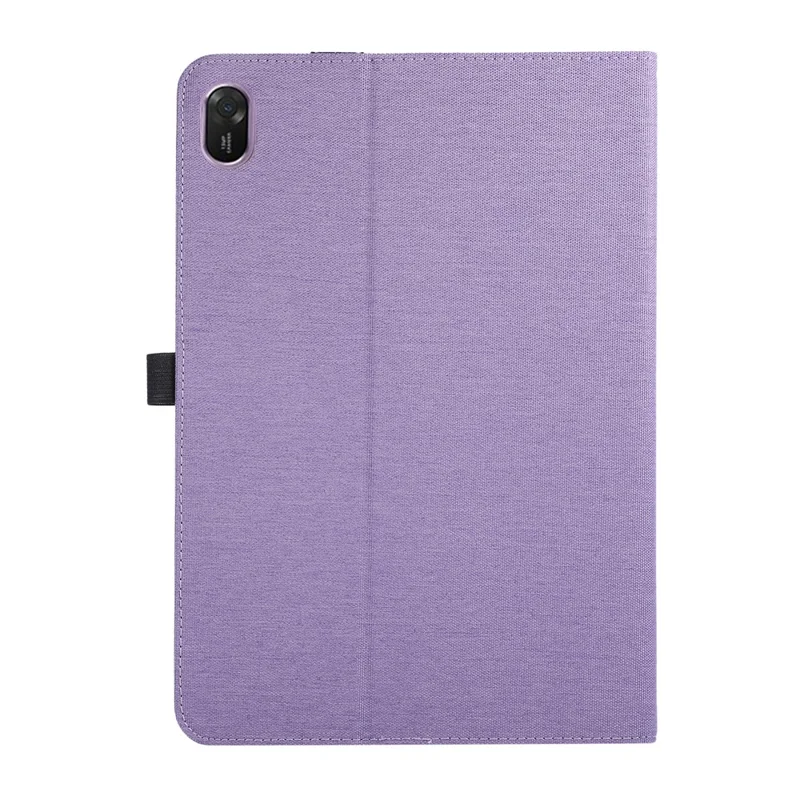 For Huawei MatePad 11.5 2025 Case with Stand Card Holder Cloth Texture Leather Tablet Cover - Purple