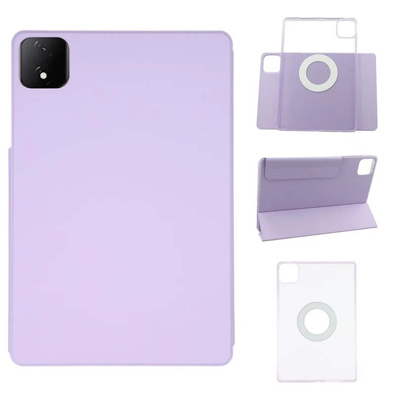 Fodral för Honor MagicPad 2 12,3 tum / Pad GT Pro, vikbar ställfunktion, magnetiskt läderfodral till surfplatta - Lila