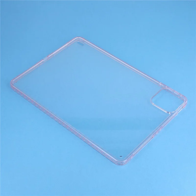 Obudowa do Xiaomi Pad 7S Pro 12,5 / 6S Pro 12,4 z przezroczystego TPU + akrylu z ramkami obiektywu – różowy