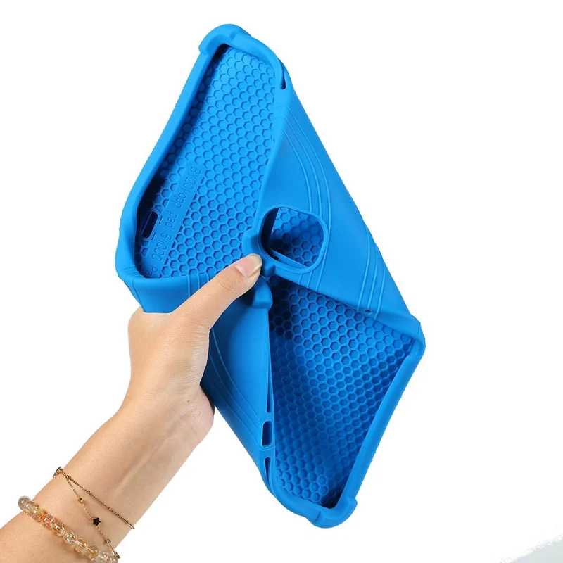 Per Oppo Pad 5 / vivo Pad5e Custodia con Supporto Regolabile in Silicone Protezione Tablet - Blu Scuro