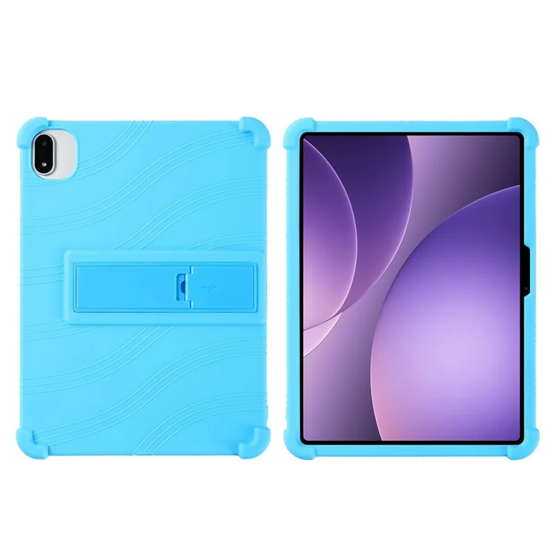 For Oppo Pad 5 / vivo Pad5e Case Adjustable Kickstand Silicone Tablet Protective Cover - Baby Blue