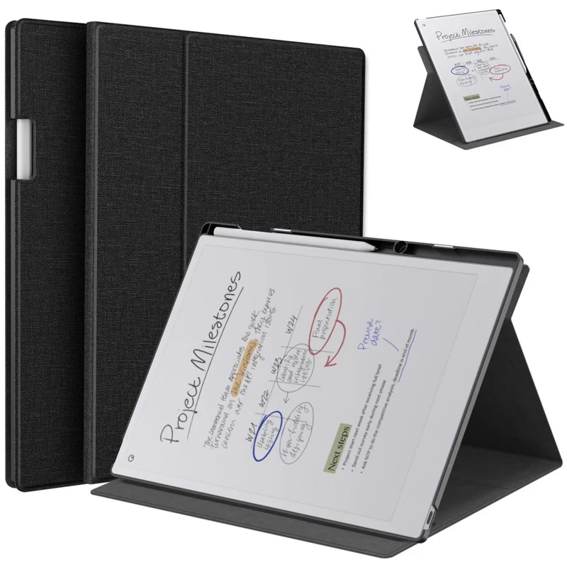 Estojo Pro E-Reader de Papel ReMarkable Capa Protetora Slim com Suporte para Caneta - Preto