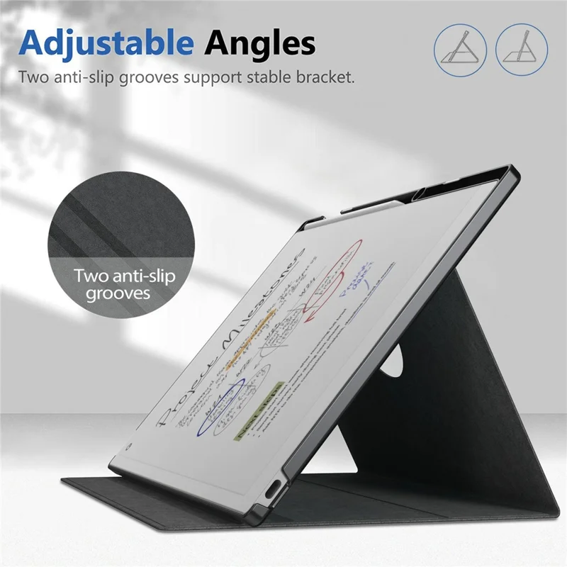 ReMarkable Paper Pro E-Reader Case Auto Sleep Wake Slim Protective Cover mit Stifthalter - Gelb