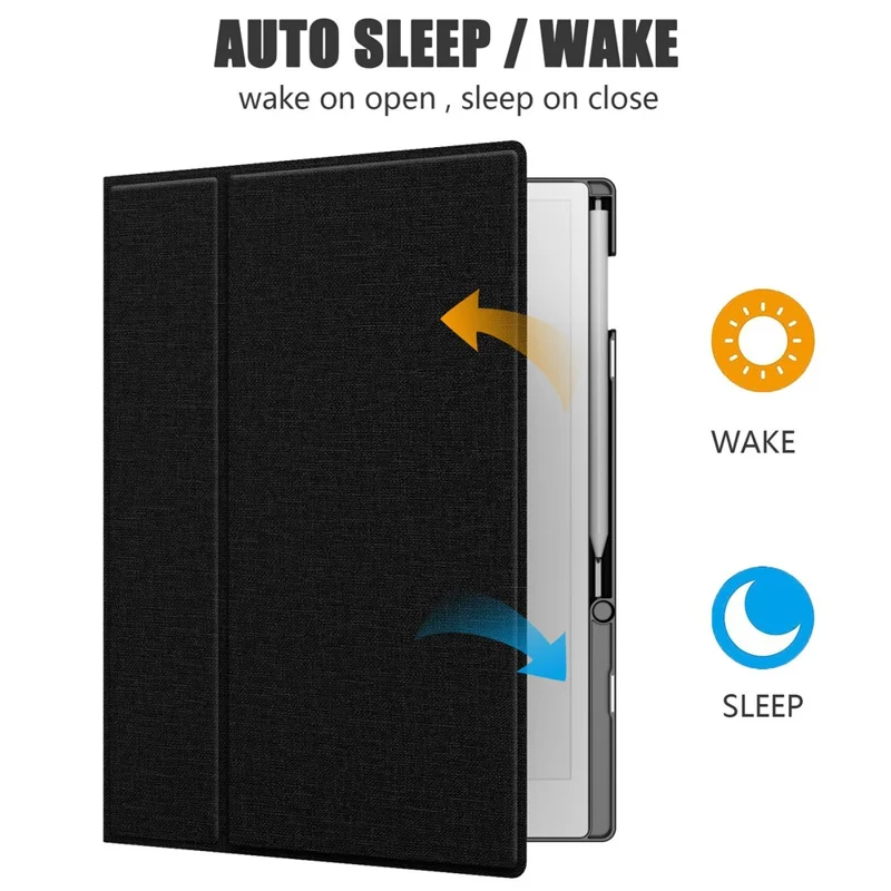 ReMarkable Paper Pro E-Reader Case Auto Sleep Wake Slim Protective Cover mit Stifthalter - Gelb