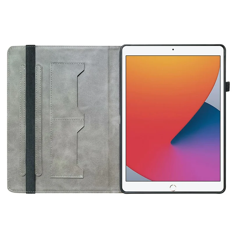 Leather Case For iPad 10.2 (2021)  /  (2020)  /  (2019)  /  Air 10.5 inch (2019) Pattern Printed Stand Tablet Cover with Card Slots - Pink Butterfly